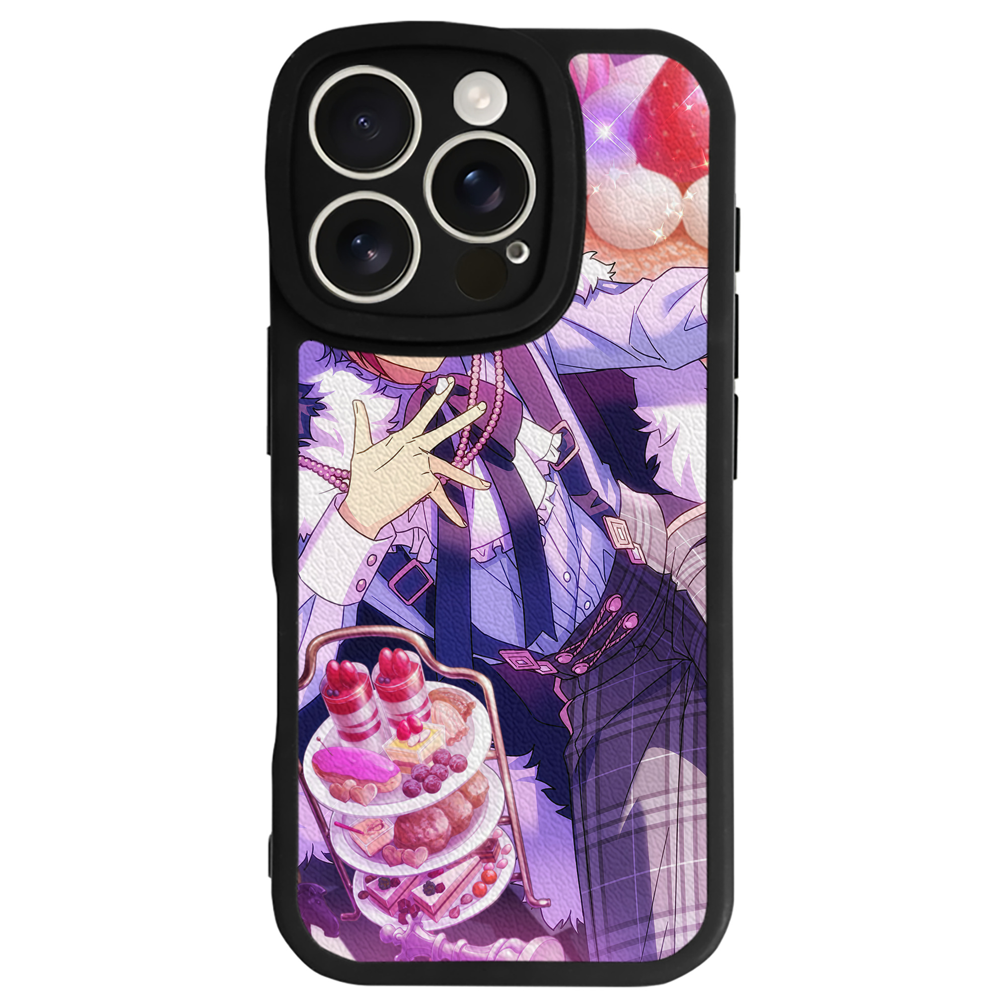 （画像用） あんさんぶるスターズ! Ensemble Stars 【iPhone 16シリーズ対応】シリコンスマホケース（レザー調） 材質：シリコン